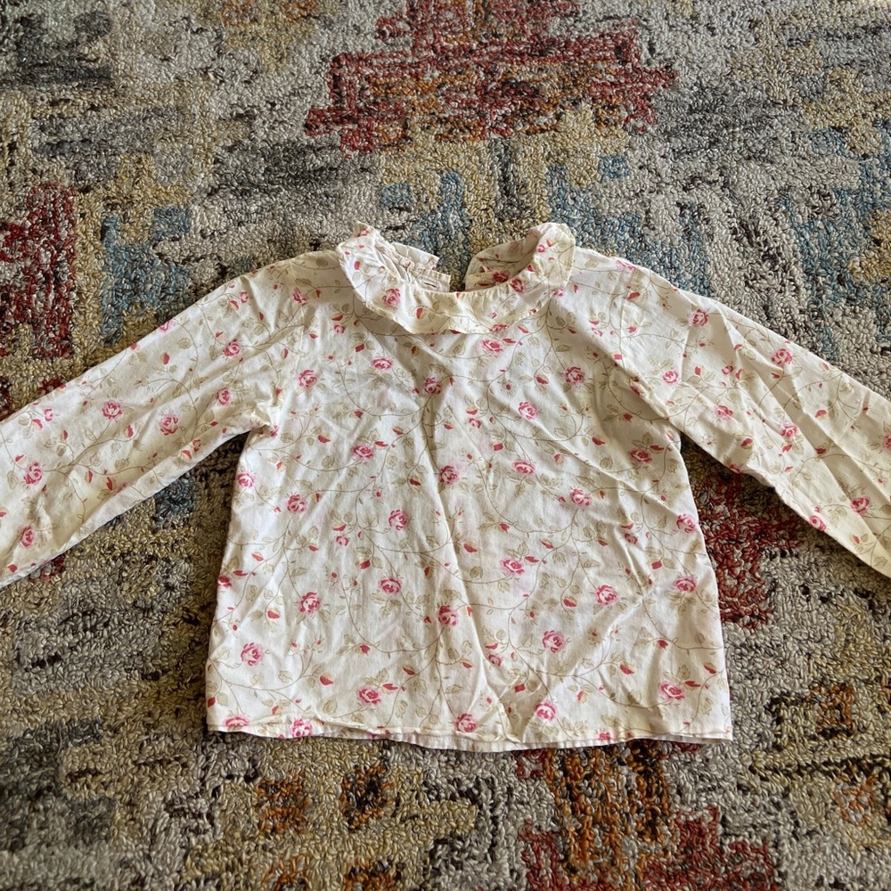 Jacadi floral blouse
